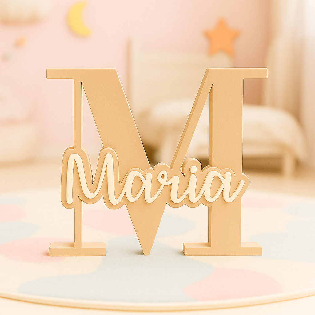 Inicial 3D - Colorida [Nome Personalizável] 7