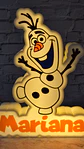 Candeeiro Temático - Olaf [Nome Personalizável] - Miniatura 1