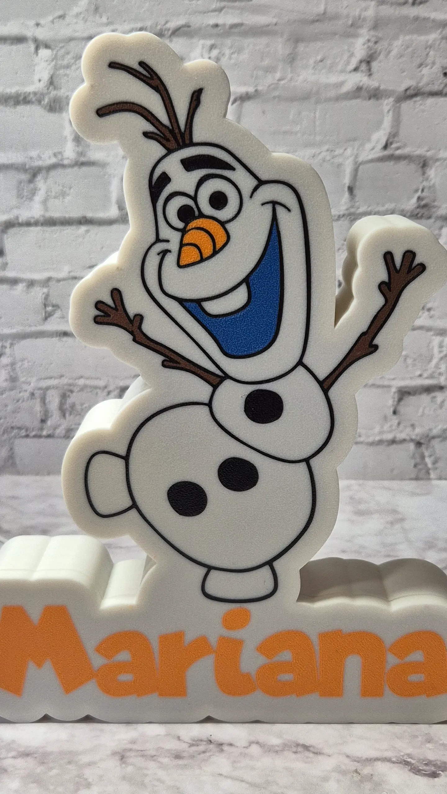 Candeeiro Temático - Olaf [Nome Personalizável] 2