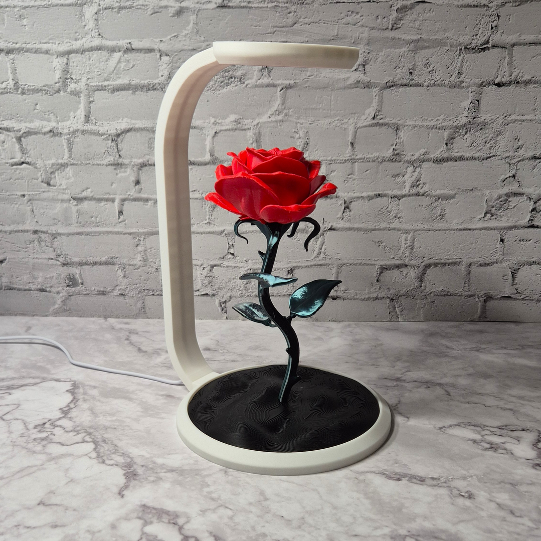 Candeeiro Rosa Iluminada 2