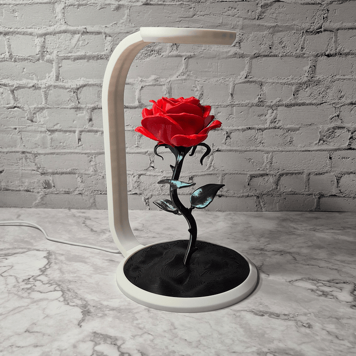 Candeeiro Rosa Iluminada 2