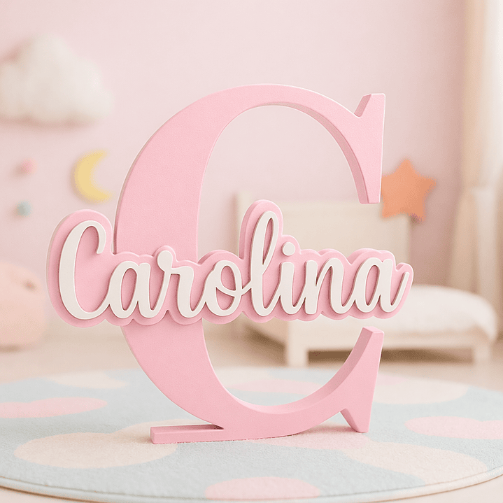 Inicial 3D - Colorida [Nome Personalizável] 2