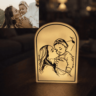 Candeeiro Fotografia - Line Art [Fotografia Personalizável]