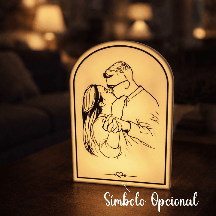 Lámpara Fotografía - Line Art [Fotografía personalizable] 5