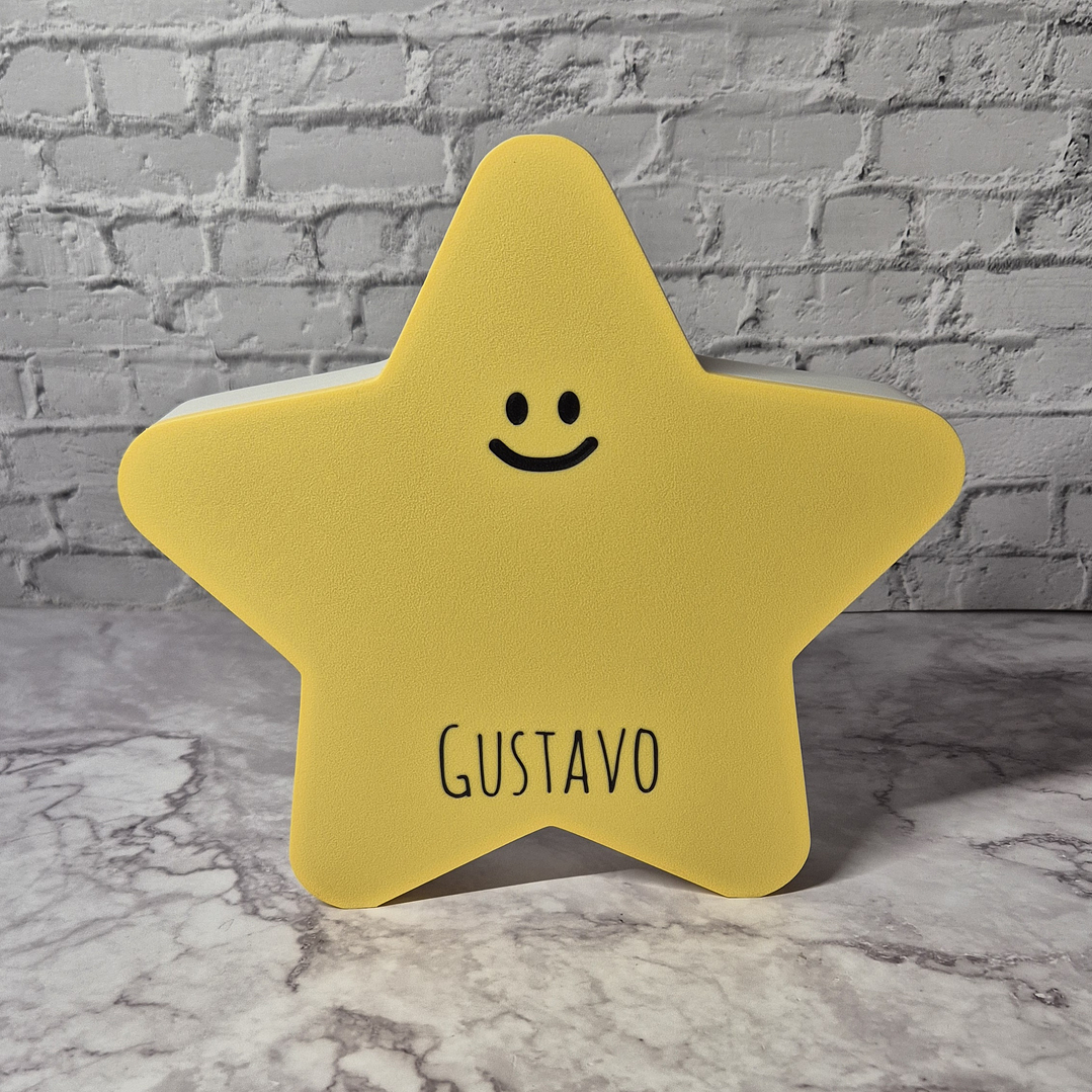 Candeeiro Temático - Estrela Smile [Nome Personalizável]  3