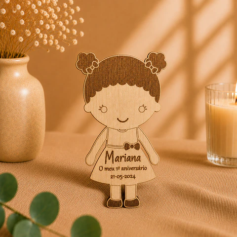 Lembrança Íman 1º Aniversário/Batismo - Menina
