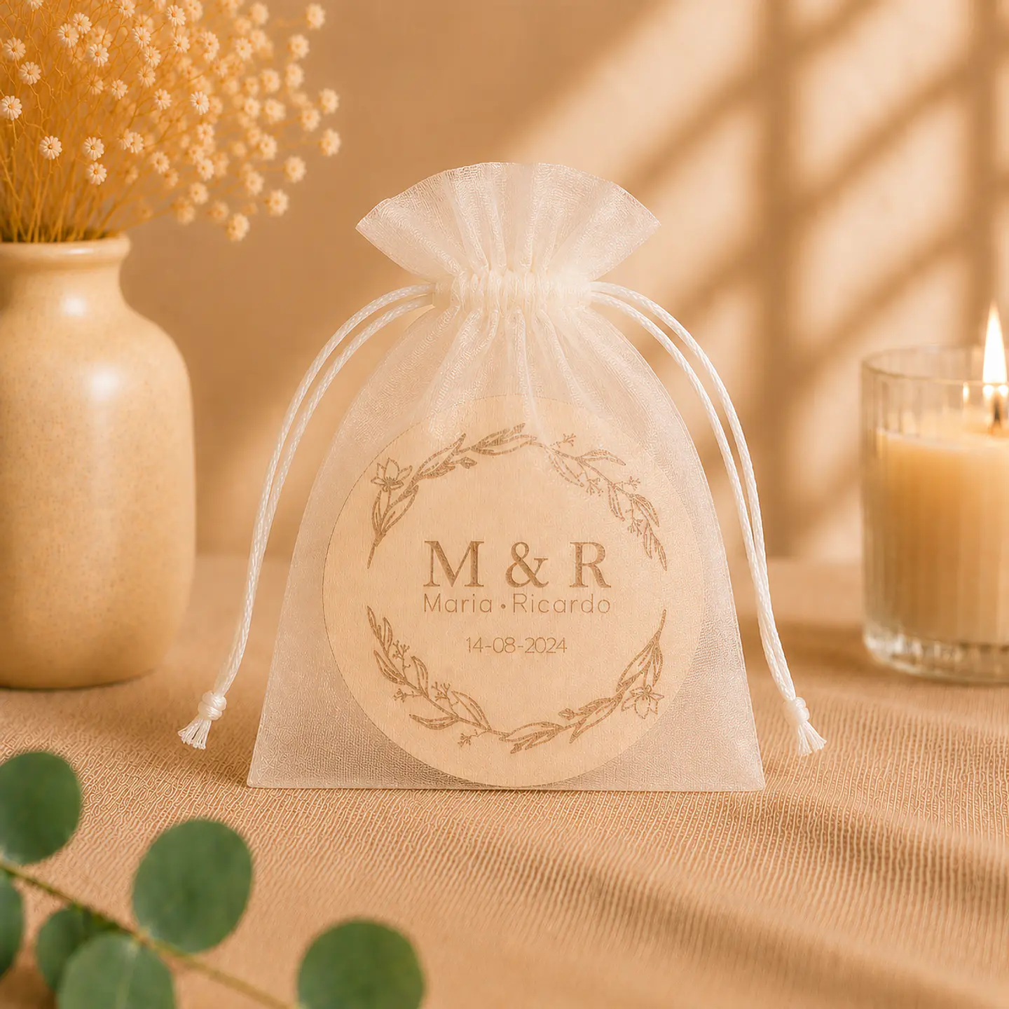 Lembrança Íman Casamento - Flores 3