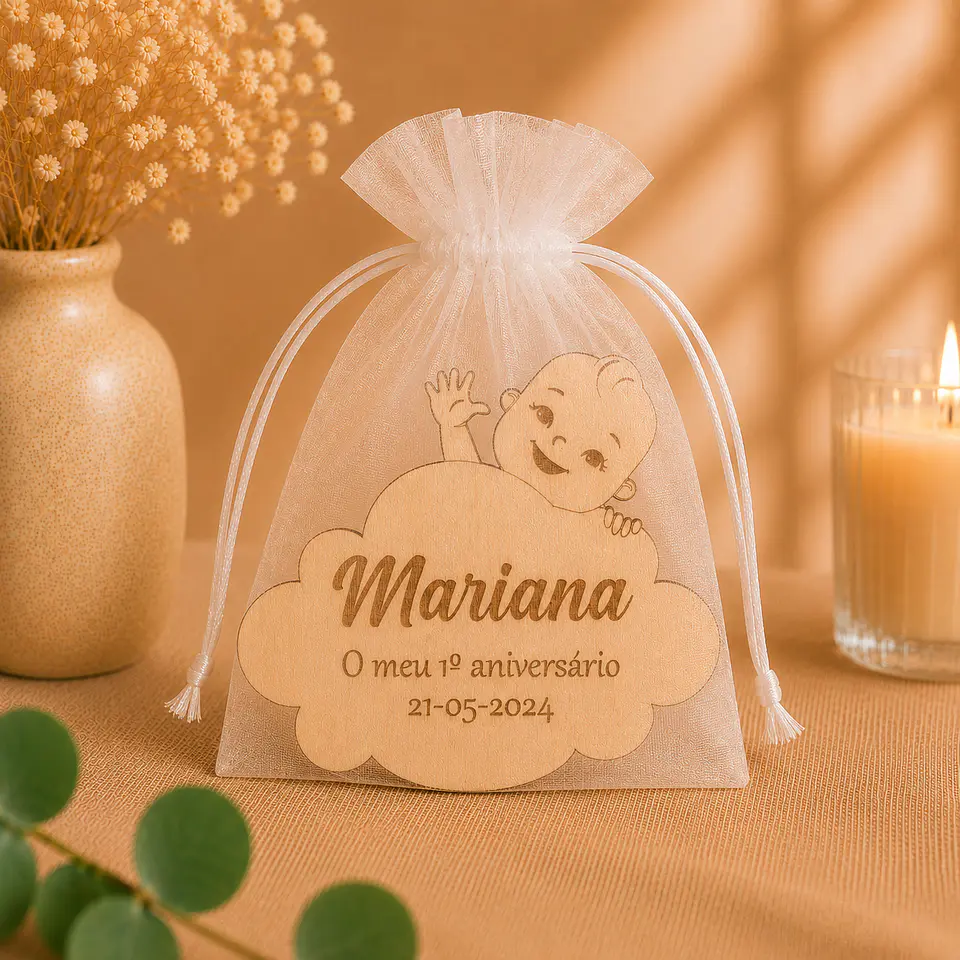 Lembrança Íman Batismo/1ºAniversário - Nuvem Bebé 3
