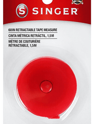 HUINCHA DE MEDIR RETRACTIL 1,5MT SINGER 