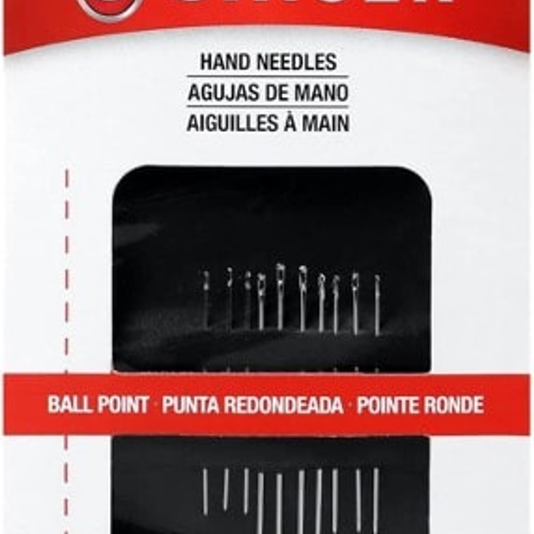 AGUJA  DE MANO PUNTA REDONDA SINGER 10 UND 1