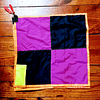 Banderas Bi-color Fucsia/Negro.
