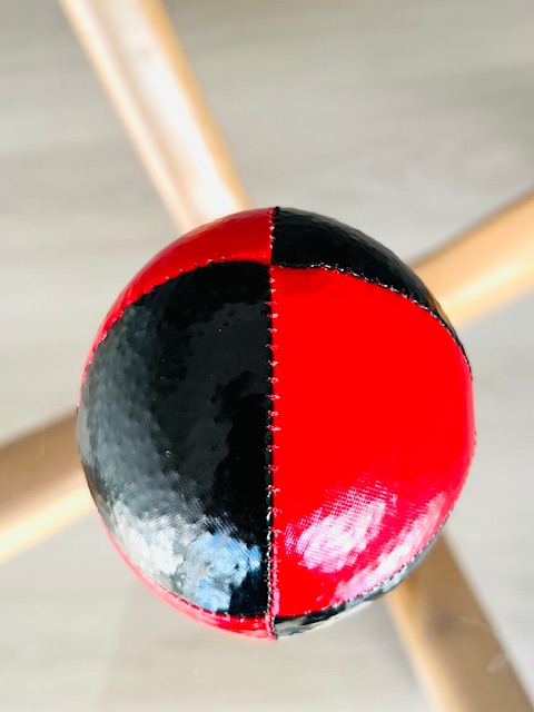 Beanbags Full juggling 8 paneles Charol rojo y negro