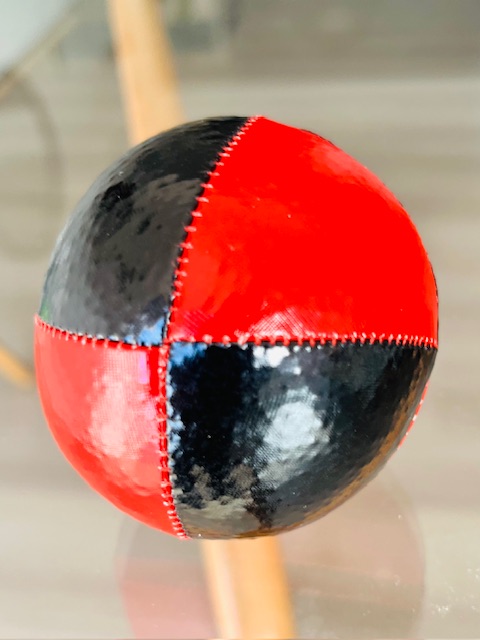 Beanbags Full juggling 8 paneles Charol rojo y negro