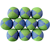 Beanbags 4 paneles Full Juggling Verde/Azul con brillos.