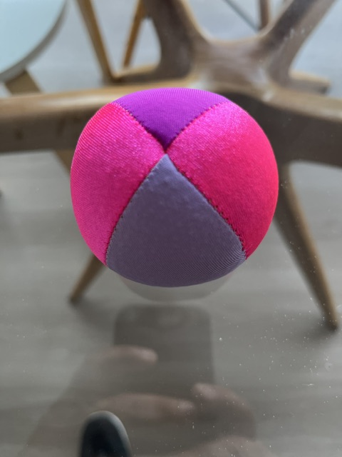 Beanbags 4 paneles Full Juggling Rosadas/moradas.