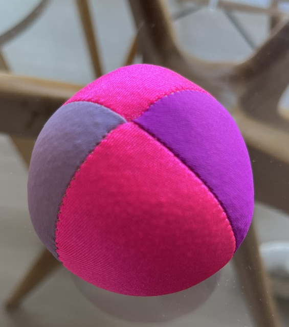 Beanbags 4 paneles Full Juggling Rosadas/moradas.