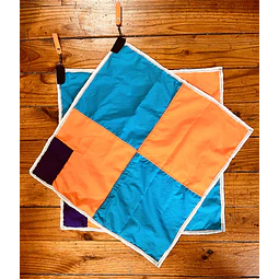 Banderas cuadros calypso y naranjo