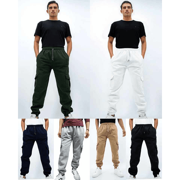 Jogger Cargo Oversized Franela Hombre 1