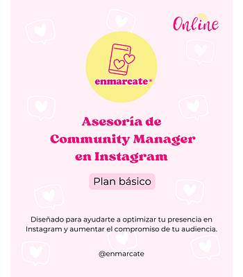 Plan Básico de Asesoría de Community Manager 1:1