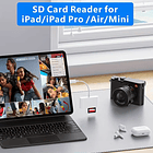 Lector de tarjetas USB C 3 en 1 para tarjetas de memoria SD/TF 2