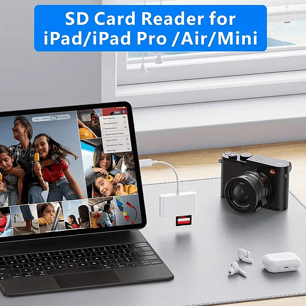 Lector de tarjetas USB C 3 en 1 para tarjetas de memoria SD/TF 2