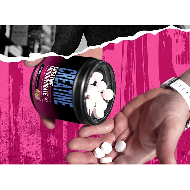Suplemento para el crecimiento muscular de creatina monohidrato en Caramelo 2