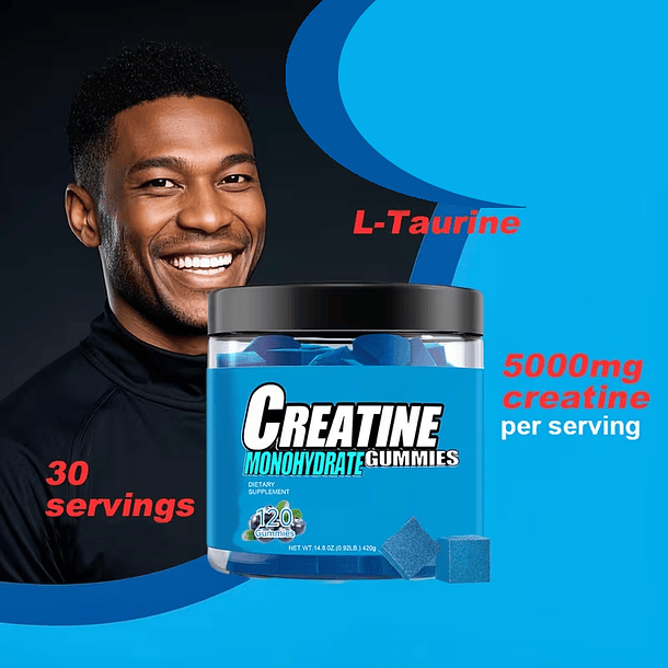 Gomitas de Creatina Monohidrato , que Proporcionan 5G por Porción 3