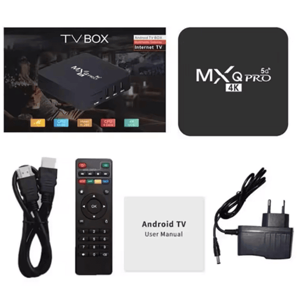 Android TV BOX MxQ pro 4k 5g - 8 GB RAM, 128 GB ROM, 5G WIFI Dual BT 5.0, Wifi 6 3