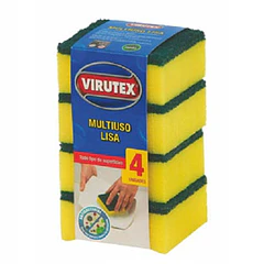 ESPONJA ABRASIVA CLASICA VIRUREX 4UND