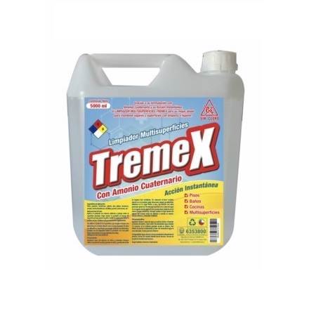 LIMPIADOR 5 LTS TREMEX AMONIO CUATERNARIO 