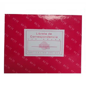 LIBRETA DE CORRESPONDENCIA REM 100 HOJAS