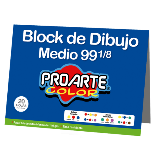 BLOCK DIBUJO 99 1/8 PROARTE 20 HJS.  