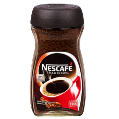 CAFE INST. NESCAFE TRADICION 170 GR GRANULADO FRASCO  