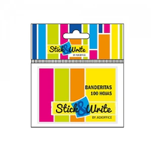 BANDERITA POP UP 100UND 4 COLORES STICK WRITE 