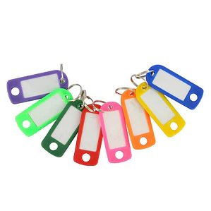 LLAVERO PLASTICOS COLORES 