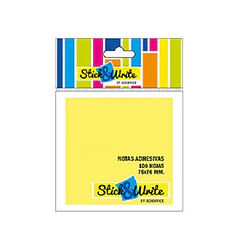 NOTA ADHESIVA 76X101MM 100HJS STICK WRITE COLORES