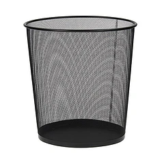 PAPELERO NEGRO MALLA 27CM ALTO X 25CM DIAMET