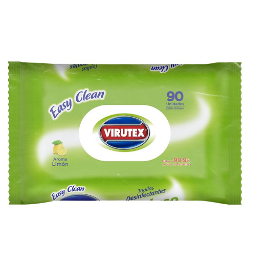 TOALLA DESINFECTANTE LIMON 90UND EASY CLEAN VIRUTEX  