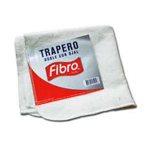 TRAPERO DOBLE C/OJAL 50X70 FIBRO ALGODON S/COSTURA 