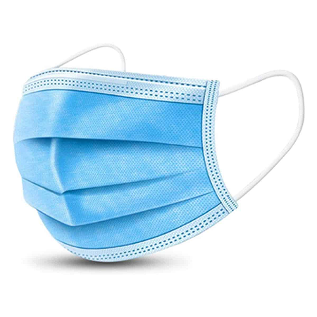 MASCARILLA TRES PLIEGUES AZUL 50 UND 