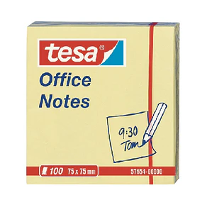 NOTA ADHESIVA TESA NOTES 75X75MM AMARILLA 