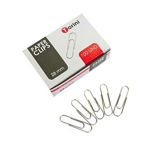 CLIPS METALICO 28MM TORINI 100 UD 