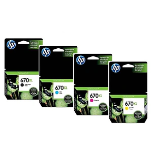 CARTRIDGE 670XL HP COLORES  14ML HP