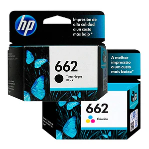 CARTRIDGE  662 HP 2ML BLACK - TRICOLOR 