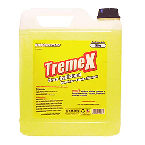 CLORO 5 LT. TREMEX 5% CONCENTRADO