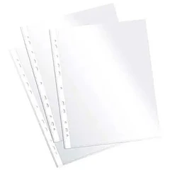 FUNDA PLASTICA CARTA X 10 UD LOMO BLANCA ISOFIT