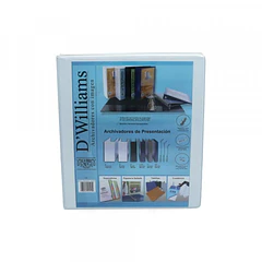 ARCHIVADOR A-4 DE PRESENTACION  DWILLIAMS  2 AROS 