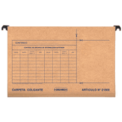 CARPETA COLGANTE PLASTICA ORGAREX 21800