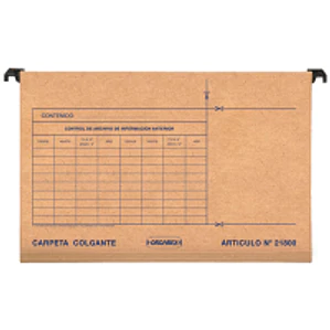 CARPETA COLGANTE PLASTICA ORGAREX 21800