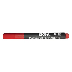 MARCADOR PERMANENTE ISOFIT PUNTA REDONDA COLORES 